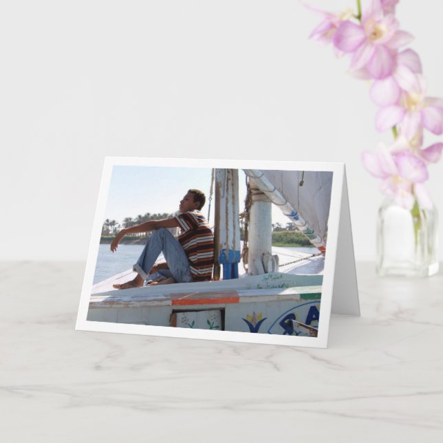 Tarjeta Falúa en el Nilo (Orquídea)