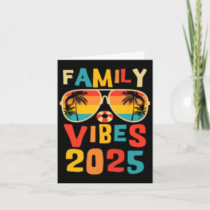 Tarjeta Familia 2025 Vibes Familia Reunión Vacacional