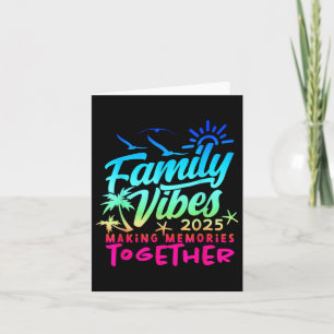 Tarjeta Familia 2025 Vibes Familia Reunión Vacacional