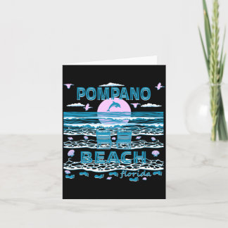 Tarjeta Familia Adorable Amante de los Delfines Pompano Be
