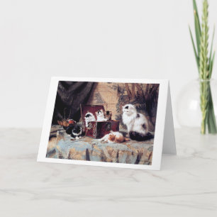 Tarjeta Familia Cat, Henriette Ronner-Knip