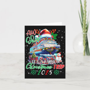 Tarjeta Familia Crucero Aw Barco Es Un Crucero De Navidad