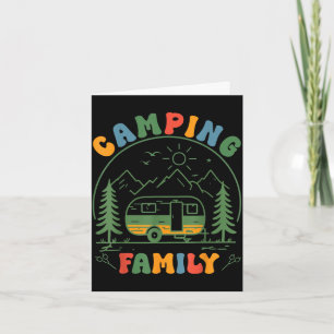 Tarjeta Familia de camping 2026 tripulación de vacaciones 
