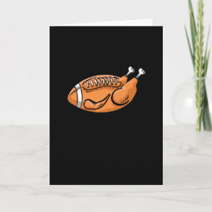 Tarjeta Familia de Cenas de Acción de Gracias del Fútbol d