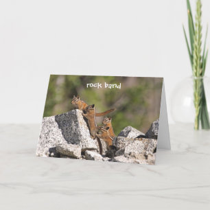 Tarjeta Familia de Chipmunks