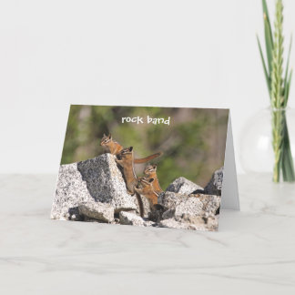Tarjeta Familia de Chipmunks