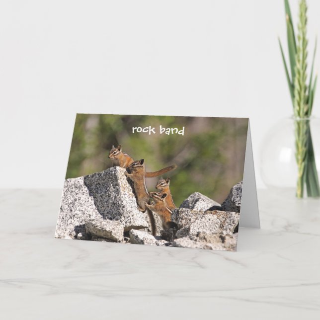 Tarjeta Familia de Chipmunks (Anverso)