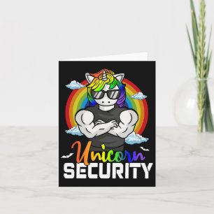 Tarjeta Familia de coincidencias de seguridad de unicornio