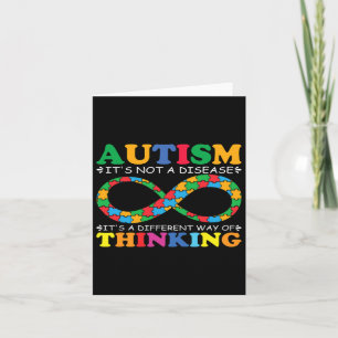 Tarjeta Familia de concientización sobre autismo no es un