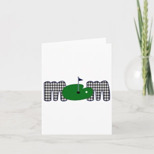 Tarjeta Familia de Cumpleaños de la Madre del Golf