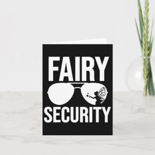 Tarjeta Familia de cumpleaños de seguridad de hadas disfra