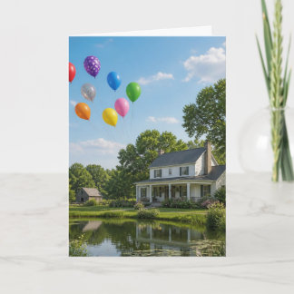 Tarjeta Familia de Globos