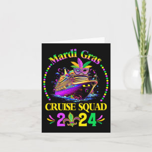 Tarjeta Familia de grupos coincidentes Mardi Gras Cruise S