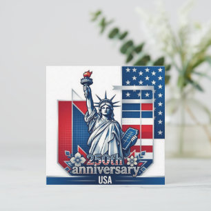 Tarjeta Familia de la Estatua de la Libertad del Arte del 