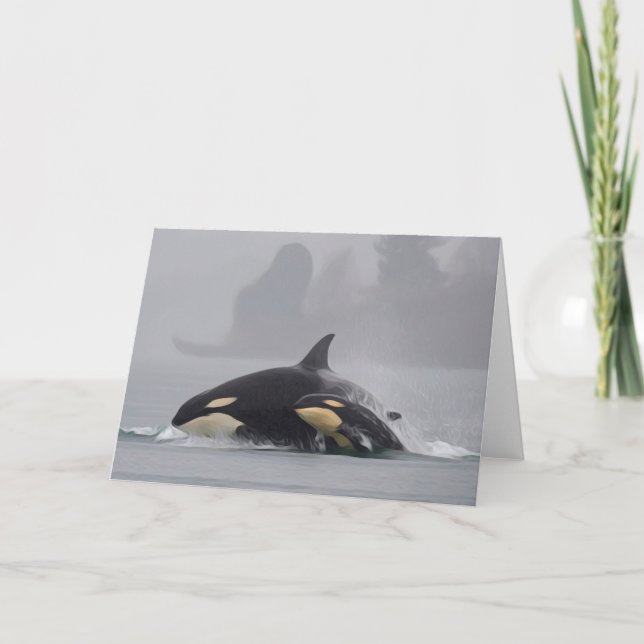 Tarjeta Familia de la orca (Anverso)