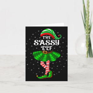 Tarjeta Familia de Navidad coincidente con mujeres y niñas