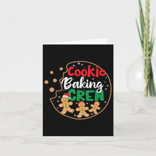 Tarjeta Familia de pijamas divertidas Cookie King Crew Nav