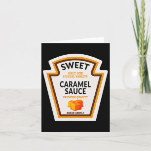 Tarjeta Familia divertida Caramel Sauce Halloween Costume