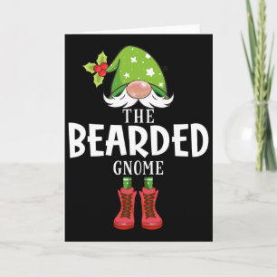 Tarjeta Familia Emparentada de Navidad El Gnom Barba 