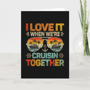 Tarjeta Familia en crucero Me encanta cuando estamos en cr