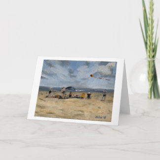 Tarjeta Familia en la playa por Trina Chow