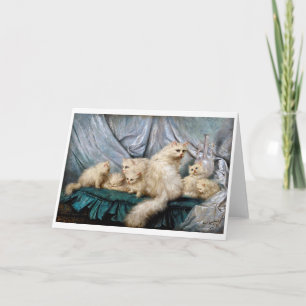 Tarjeta Familia Gato Blanco, Carl Kahler