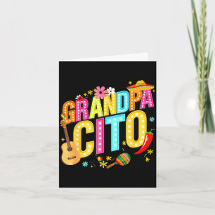 Tarjeta familia Grandpacito cinco de mayo coincidente mexi