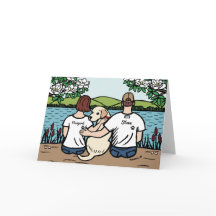 Familia Labrador Amarillo Personalizada Brown S