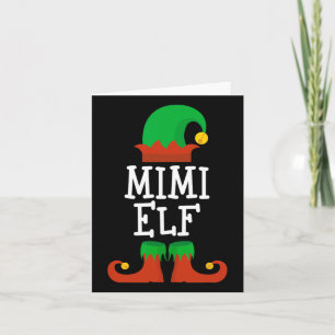 Tarjeta Familia Los Navidades De Mimi Elf Que Coinciden Co