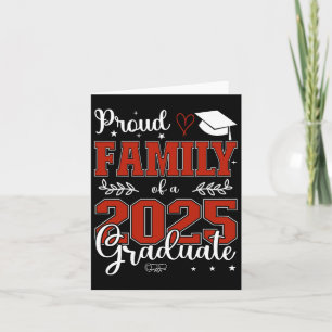 Tarjeta Familia orgullosa de un graduado de la promoción d