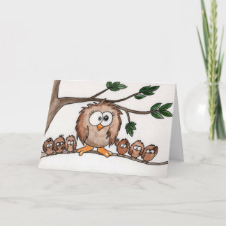 Tarjeta Familia Owl