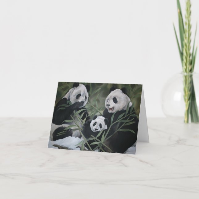 Tarjeta Familia Panda (Anverso)