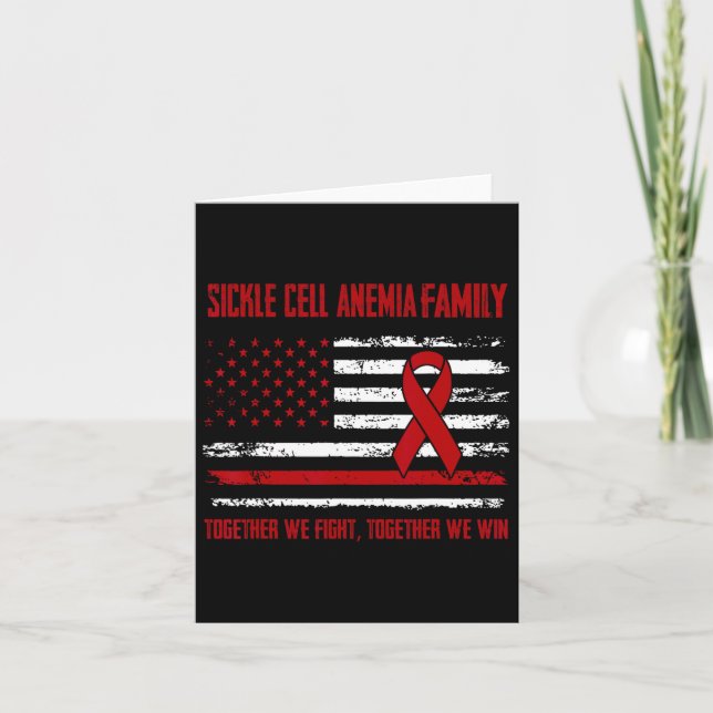 Tarjeta Familia para la toma de conciencia de anemia de cé (Anverso)