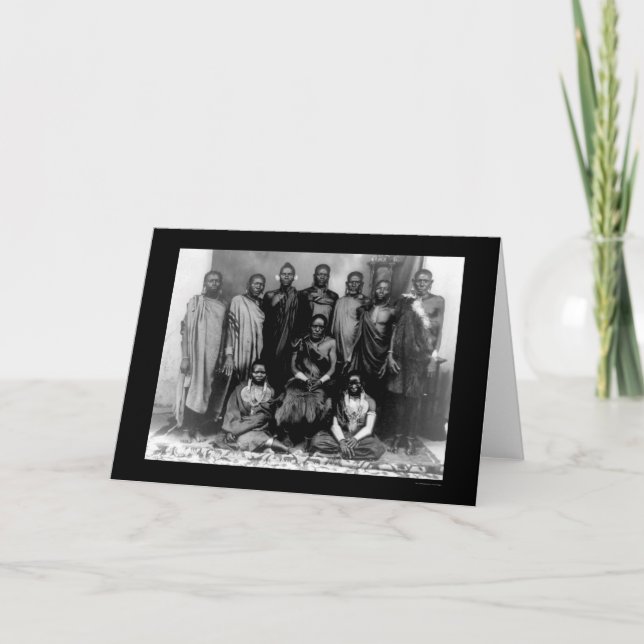 Tarjeta Familia Real de Kenya 1909 (Anverso)