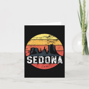 Tarjeta Familia Retro Sedona Arizona vacaciones Red Rocks