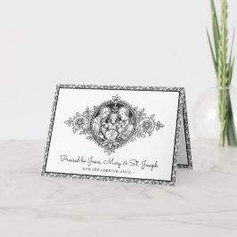 Tarjeta Familia Sagrada Religiosa Jesús María José Línea A