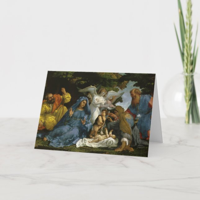 Tarjeta Familia Santa con Juan Bautista (Anverso)