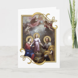 Tarjeta Familia Santo Jesús María José Trinity