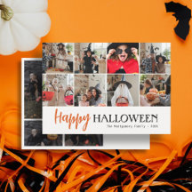 Familia Script Cute Feliz Halloween 12 Foto Blanco