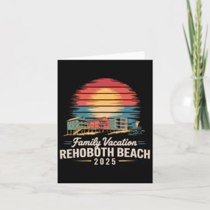 Tarjeta Familia Vacaciones Rehoboth Beach 2025
