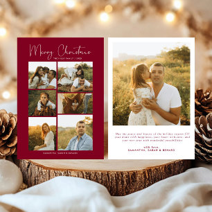 Tarjeta Familiar de Navidad con Guión Alegre Minim