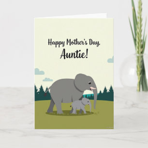 Tarjeta Familiar del Día de la Madre Tranquila