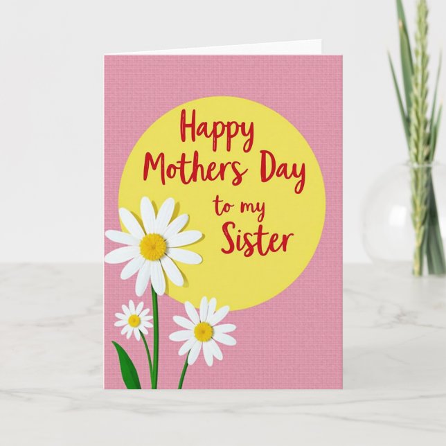 Tarjeta familiar floral rayada (Anverso)
