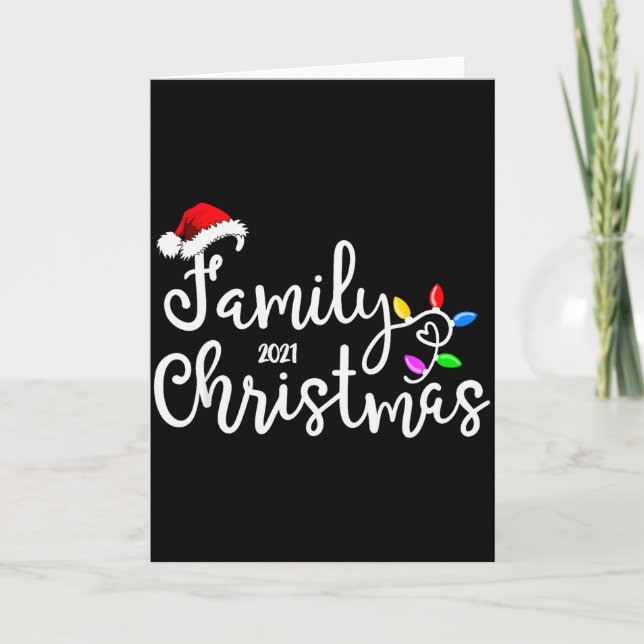 Tarjeta Family Christmas 2021  (Anverso)