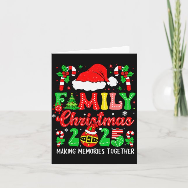 Tarjeta Family Christmas 2025 Matching Family Christmas Xm (Anverso)