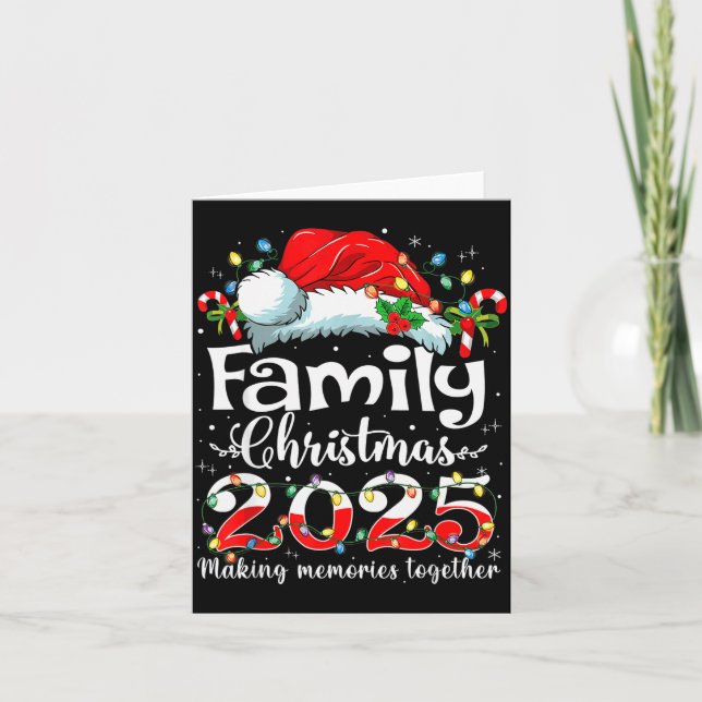 Tarjeta Family Christmas 2025 Matching Family Christmas Xm (Anverso)