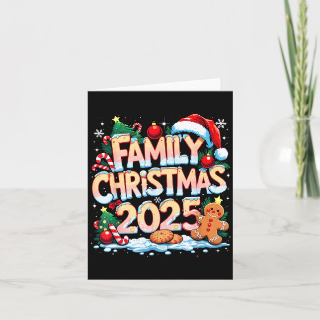 Tarjeta Family Christmas 2025 Matching Gift  (Anverso)