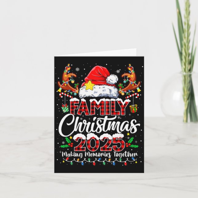 Tarjeta Family Christmas 2025 Matching Outfit Xmas Squad S (Anverso)