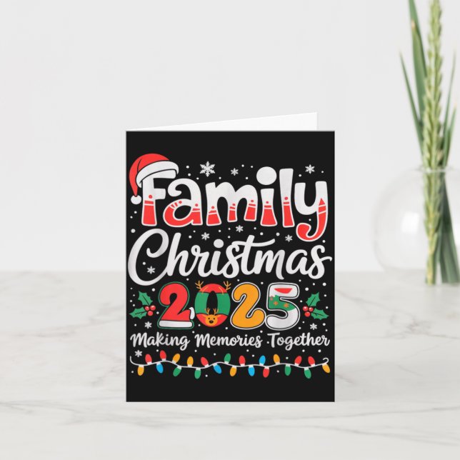 Tarjeta Family Christmas 2025 Matching Outfit Xmas Squad S (Anverso)