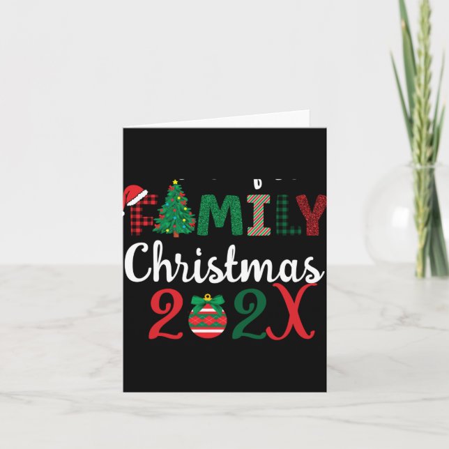 Tarjeta Family Christmas Making Memories Together T Shirt  (Anverso)